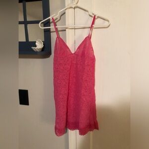 Victoria's Secret Vibrant Pink Lace Slip